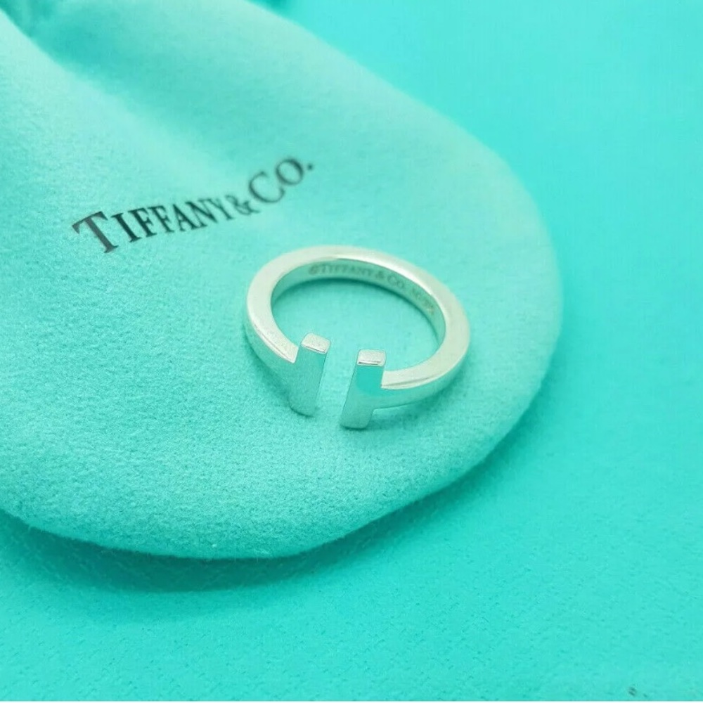 Tiffany & co. T Square Sterling Silver ring